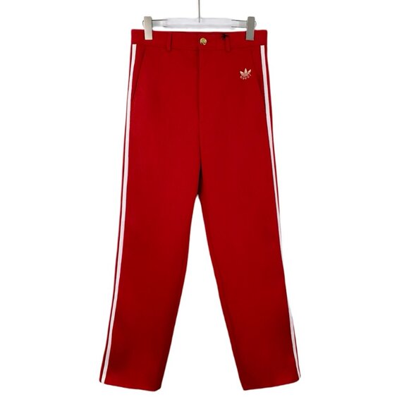 Gucci | Pants & Jumpsuits | Cw767 Gucci X Adidas Red Side Stripe